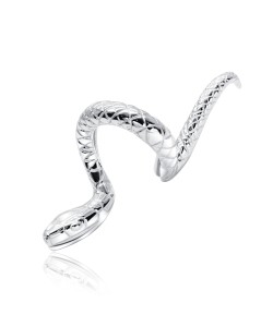 Cutie Snake Shaped Silver Ear Cuff EC-1456